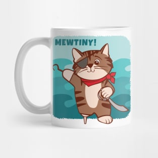 Pirate Cat Mutiny Mewtiny Mug